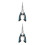 2Pcs Lightweight Blue Fishing Pliers with Hook Remover Split Ring Tool 6
