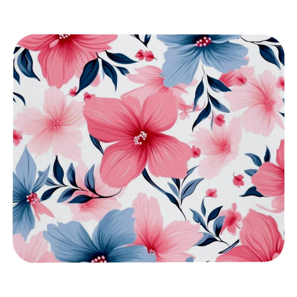 Floral Flower Mouse Pad Rubber Base 1 Piece 9152228877450