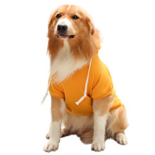 Gelber Hundehoodie für mittelgroße und große Hunde – Herbst-/Winterpullover, passend für XXXXL