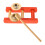 3Pcs Brass Finger Cymbals for Kids Orange Durable Percussion Set 2