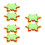 18Pcs Easter Flower Mat Pot Protectors Coasters Fabric Decorative Set 2