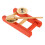 3Pcs Brass Finger Cymbals for Kids Orange Durable Percussion Set 3
