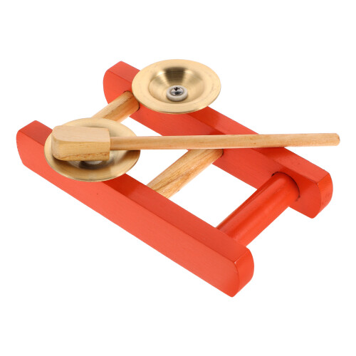3Pcs Brass Finger Cymbals for Kids Orange Durable Percussion Set 2