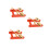 3Pcs Brass Finger Cymbals for Kids Orange Durable Percussion Set 4