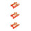 3Pcs Brass Finger Cymbals for Kids Orange Durable Percussion Set 6