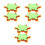 18Pcs Easter Flower Mat Pot Protectors Coasters Fabric Decorative Set 6