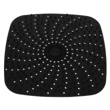Reusable Air Fryer Liner Silicone Cooking Mat Black 1Pcs