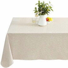 Napa Leaf Taupe Vinyl Flannel Dug 132 x 182 cm