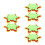 18Pcs Easter Flower Mat Pot Protectors Coasters Fabric Decorative Set 8