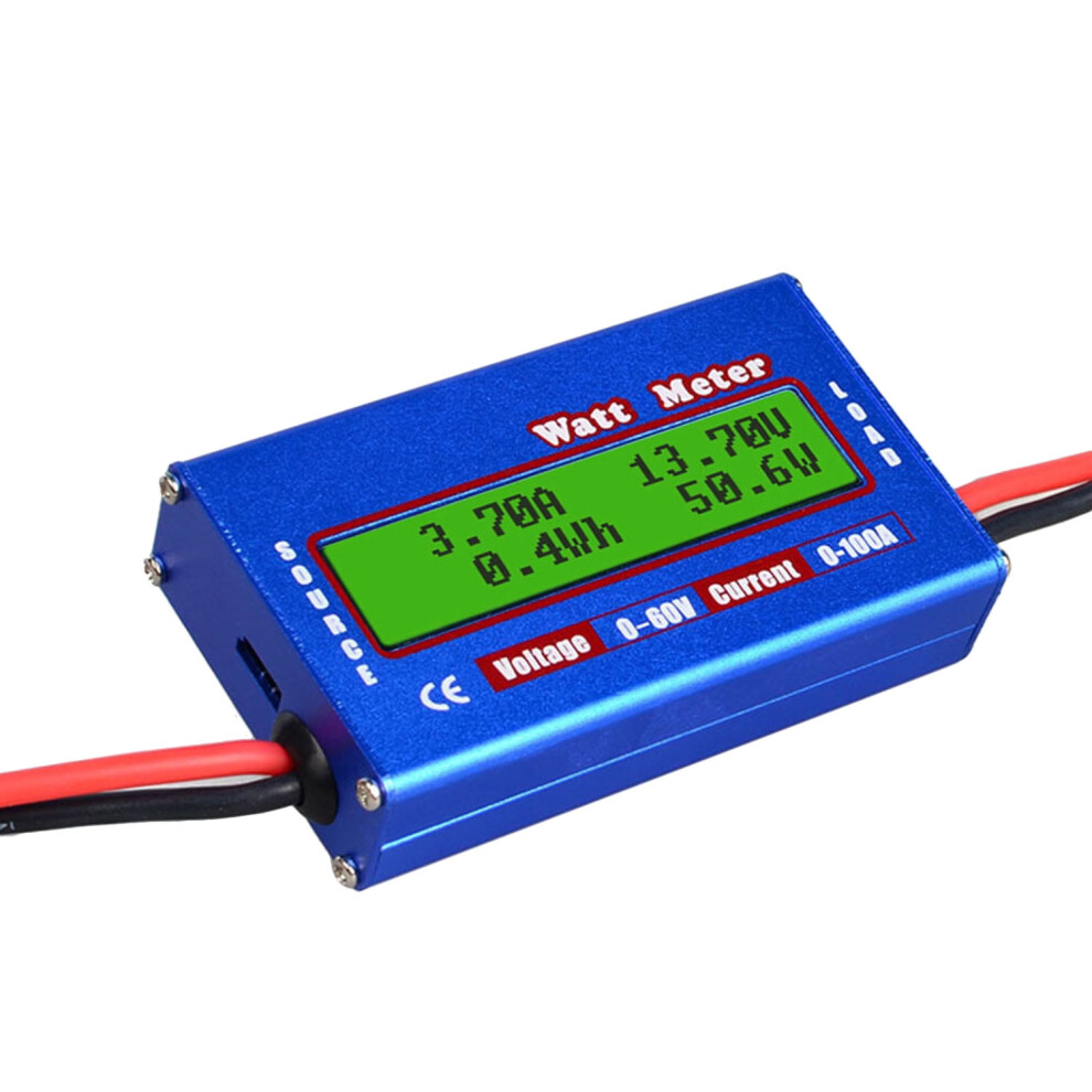 Rc Watt Meter 100A Power Analyzer Digital Lcd Balance Battery Voltage Checker 9152228296480