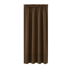 Scandinavian Blackout Curtains 72x38", Brown, Heat Insulating & Energy Saving, Room Darkening, Boho Style, Easy Install – Compatible with Standard