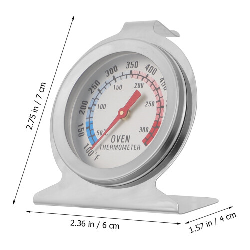 Termómetro para horno de acero inoxidable NICEXMAS, mini termómetro
