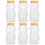 6-Pack Transparent Bear-Shaped Honey Jars with Lids 1