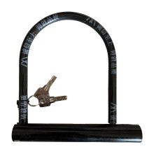 1 Set Motorcycle Lock Wear-resistant High Strength Security Equipment U Shaped Bike Lock with 2 Keys for Bicycle