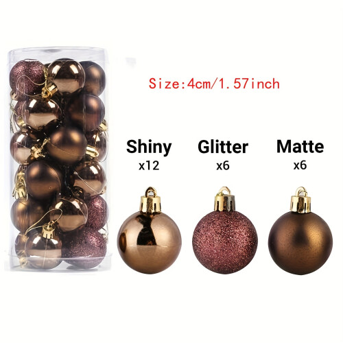 Gold and Silver Ball Ornaments 18 in Pack