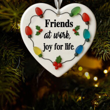 Heart-Shaped Sea Glass Friendship Ornament