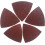 80mm Triangular Hook & Loop Sandpaper (60 Pcs, 60 Grit) for Wood Sanding, Compatible with 3-1/8" Oscillating Multi Tools (XG802060) 1