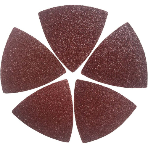 80mm Triangular Hook & Loop Sandpaper (60 Pcs, 60 Grit) for Wood Sanding, Compatible with 3-1/8" Oscillating Multi Tools (XG802060)