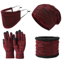 Knit Beanie Hat with Fleece Lining – One Size