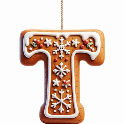 Acrylic 2D Christmas Letter Pendant A-Z