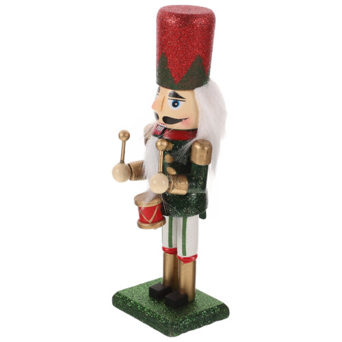 Walnut Wood Nutcracker Soldier Christmas Decor 15.5 cm