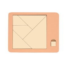 Drewniane puzzle geometryczne, łamigłówka, łamigłówka dekompresyjna