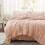 King Comforter Set Pink Tufted 7-Piece 1