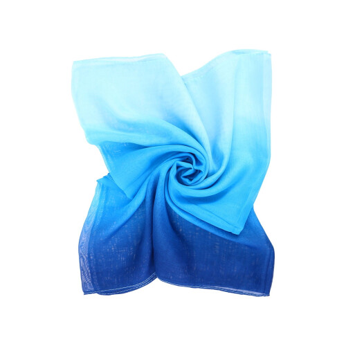 Pacote com 1 lenço de chiffon azul-celeste para ocasiões formais e informais.