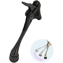 HASHI Kick-Down Door Stopper Black 6 inch