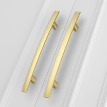 Brushed Gold Cabinet Handles 10 Pack 5 Inch Center