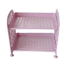 Organisateur de bureau, étagère de rangement pour maquillage, mini-étagère de bureau pliable pour dortoir, S Tide X6T2