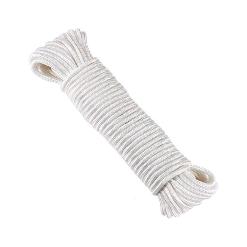 White Nylon Flagpole Rope 11.5m x 6mm