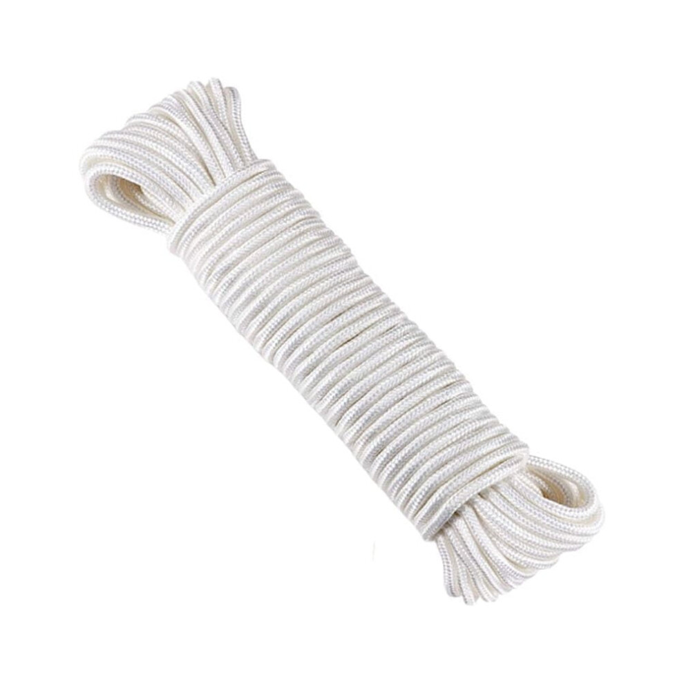 White Nylon Flagpole Rope 11.5M X 6Mm 9306268192510