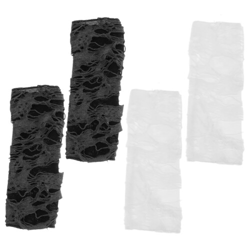 8Paires Rippés Punk Polyester Confortables Accessoires Party 1