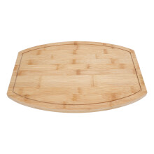 Corner Counter Cutting Board Bambusoideae with Slot, Irregular Shape