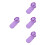 4Pcs Violet Plastic Manual Paper Tool for Quilling Art 4