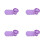 4Pcs Violet Plastic Manual Paper Tool for Quilling Art 6