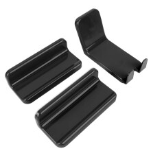 Supporto a parete per pedale - nero, ABS, acciaio al carbonio