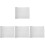 4Pcs Eva Reptile Bedding Carpet White for Lizard Tanks 4