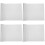 4Pcs Eva Reptile Bedding Carpet White for Lizard Tanks 7