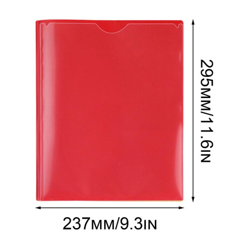 Dosare din plastic rezistent cu buzunare, format Letter, 7 1