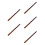 5Sets Bamboo F Key Short Flute Durable Beginner Woodwind 4
