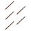 5Sets Bamboo F Key Short Flute Durable Beginner Woodwind 6