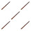 5Sets Bamboo F Key Short Flute Durable Beginner Woodwind 9