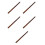 5Sets Bamboo F Key Short Flute Durable Beginner Woodwind 10