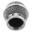 Compact Metal Microphone Grille, Silver, Ideal for Ktv and Studios, 5
