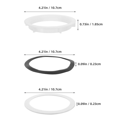 24Pcs Kitchen Sink Strainer Plug Seal Washer Set Rubber Durable Multi 2