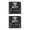 2Pièces Décor Mural Noir Signal WiFi Pour Commerce 4