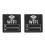 2Pièces Décor Mural Noir Signal WiFi Pour Commerce 7