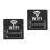 2Pièces Décor Mural Noir Signal WiFi Pour Commerce 9